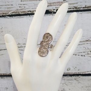 Sterling Silver Adjustable Ring